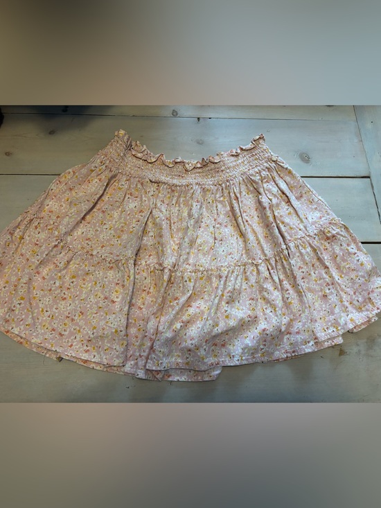 wild fable Dresses & Skirts - Women's wild fable Pink Floral Tiered Smocked Waist Skater Skirt Size XXL